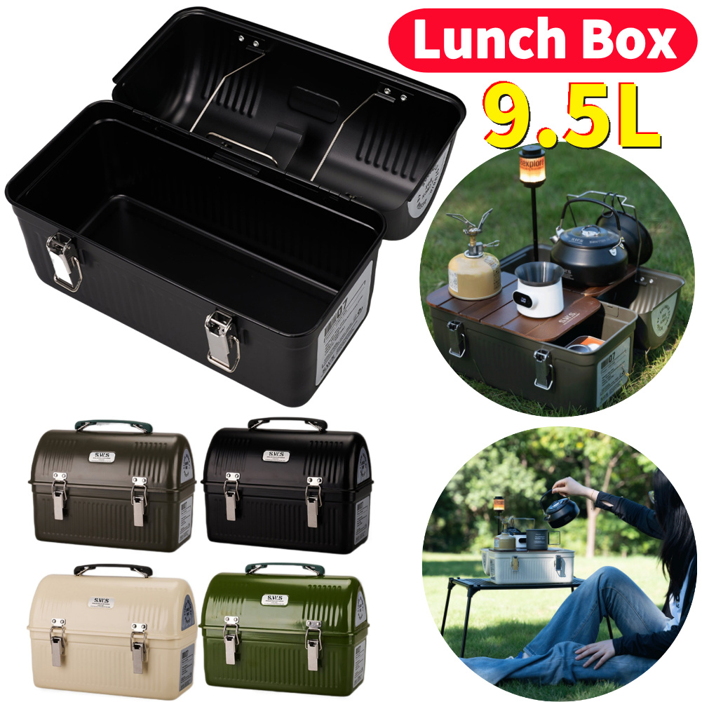 Outdoor Camping Store - 9,5 л винтажный металлический ланч-бокс для