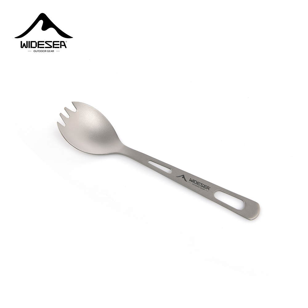 Outdoor Camping Cooking Equipment - Набор для кемпинга Widesea: титановая ложка-вилка,