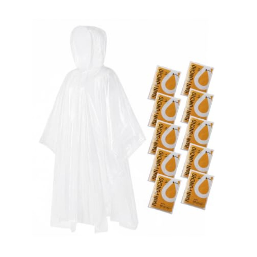 Camping Rain Poncho - Одноразовые дождевики для взрослых, семейный набор
