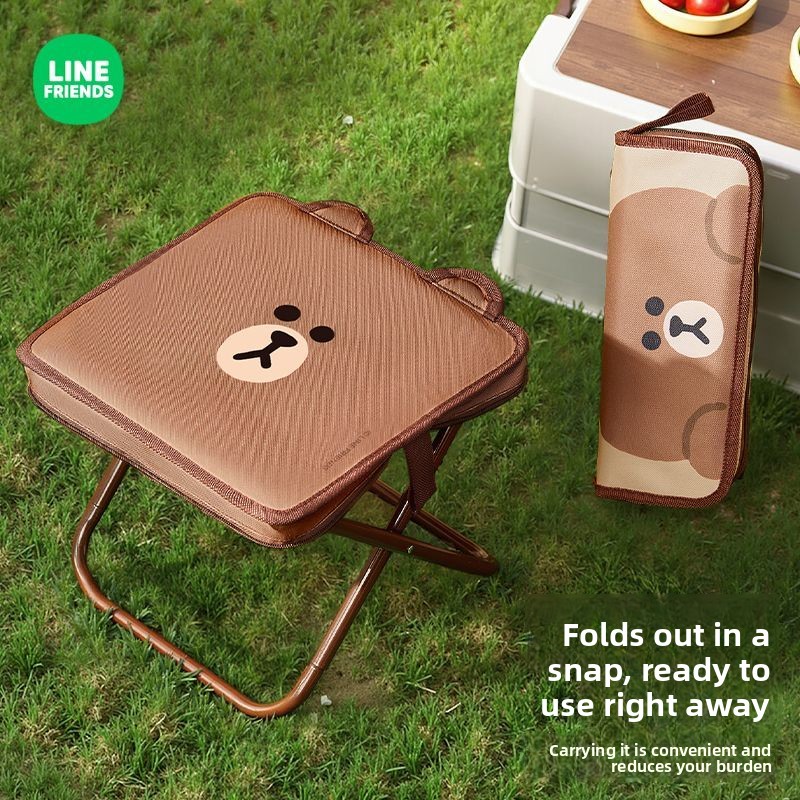Outdoor Camping Korea - Складной стул LINE FRIENDS Brown Cony