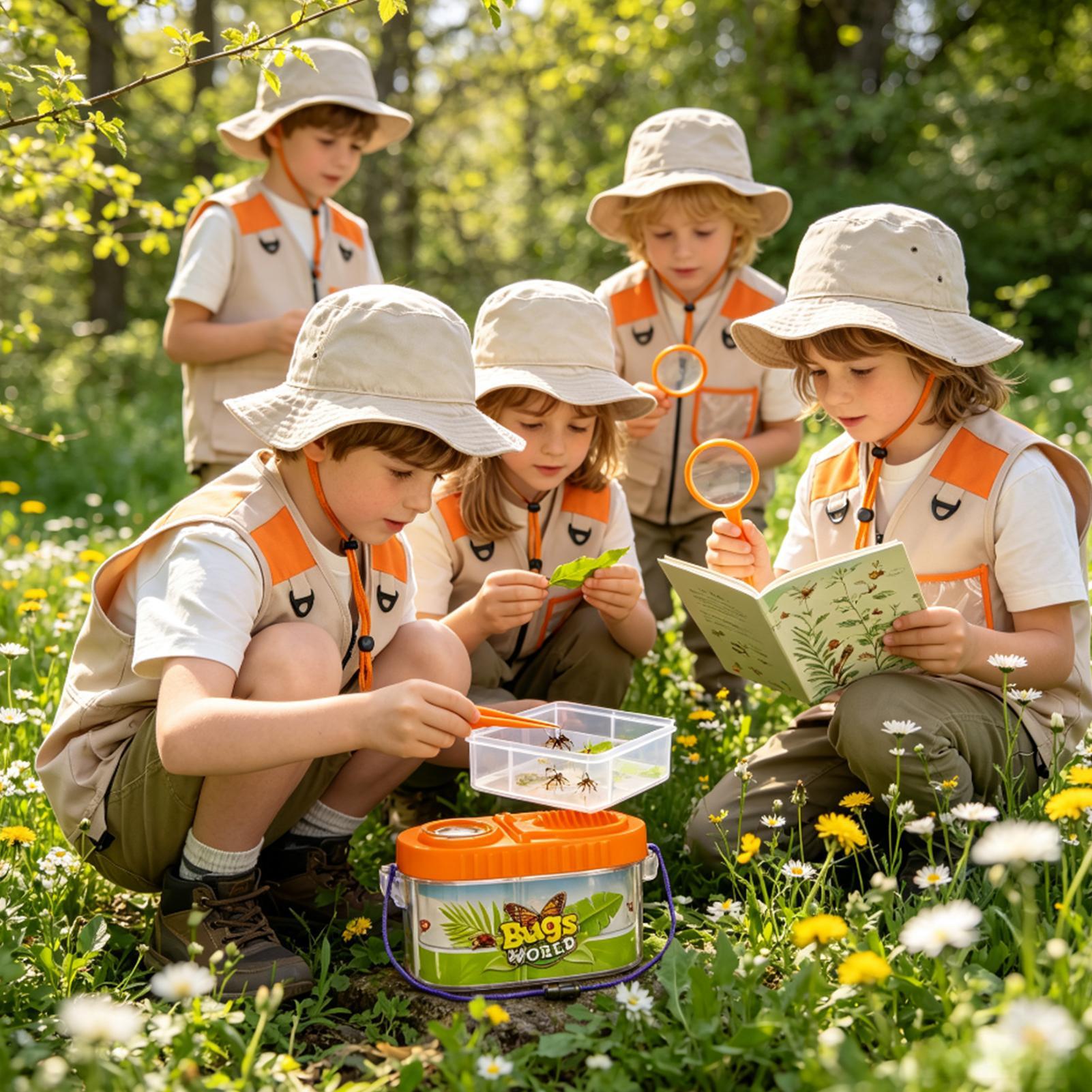 Outdoor Camping Activities For Kids - Детский набор для приключений с увеличительным