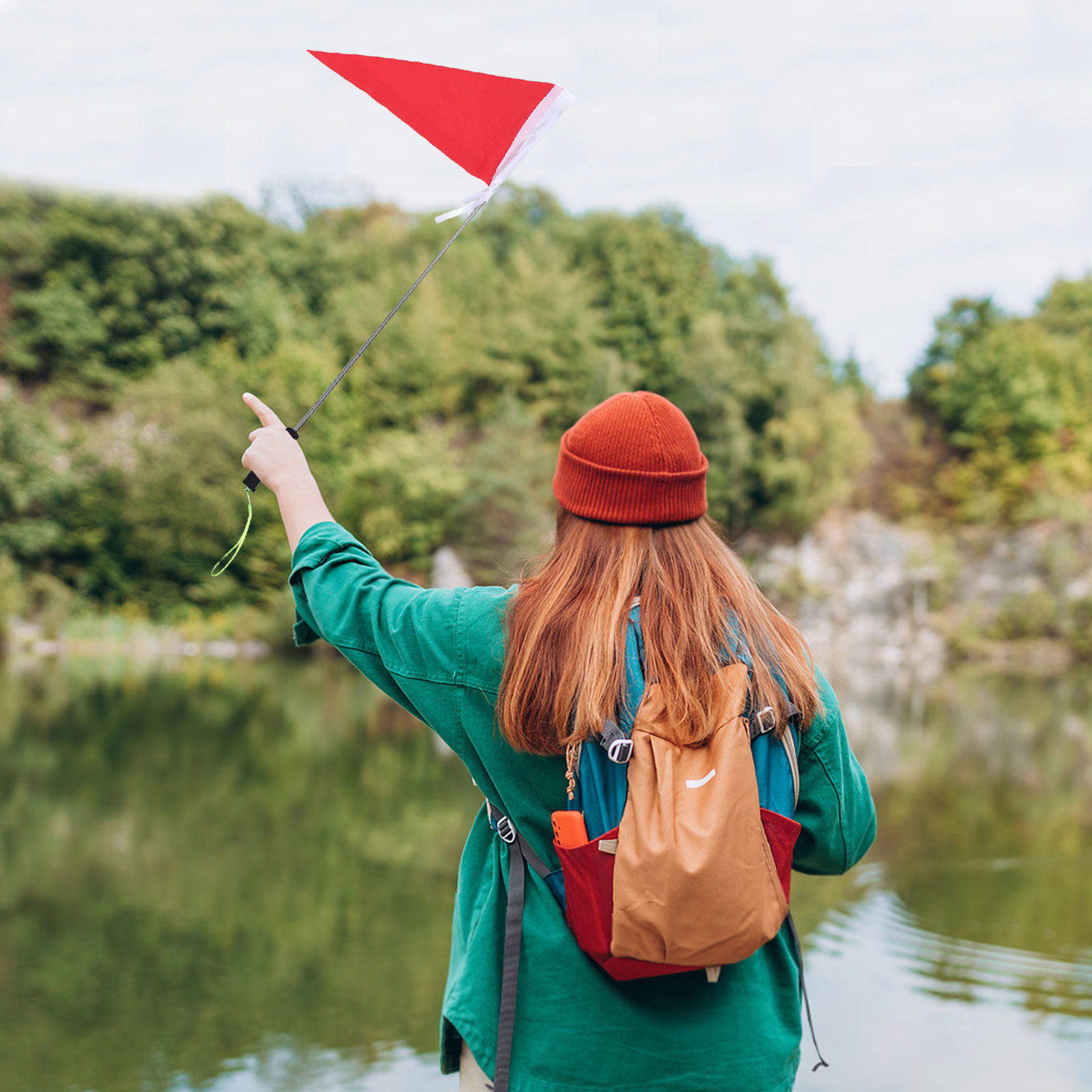 Outdoor Camping Activities - 2 комплекта телескопических флагштоков для студентов