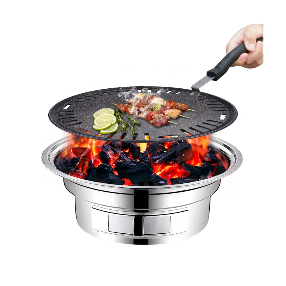Outdoor Camping Korea - Алюминиевая круглая тарелка для барбекю с