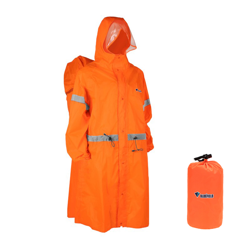 Camping Rain Poncho - Универсальный светоотражающий дождевик-пончо для активного отдыха,