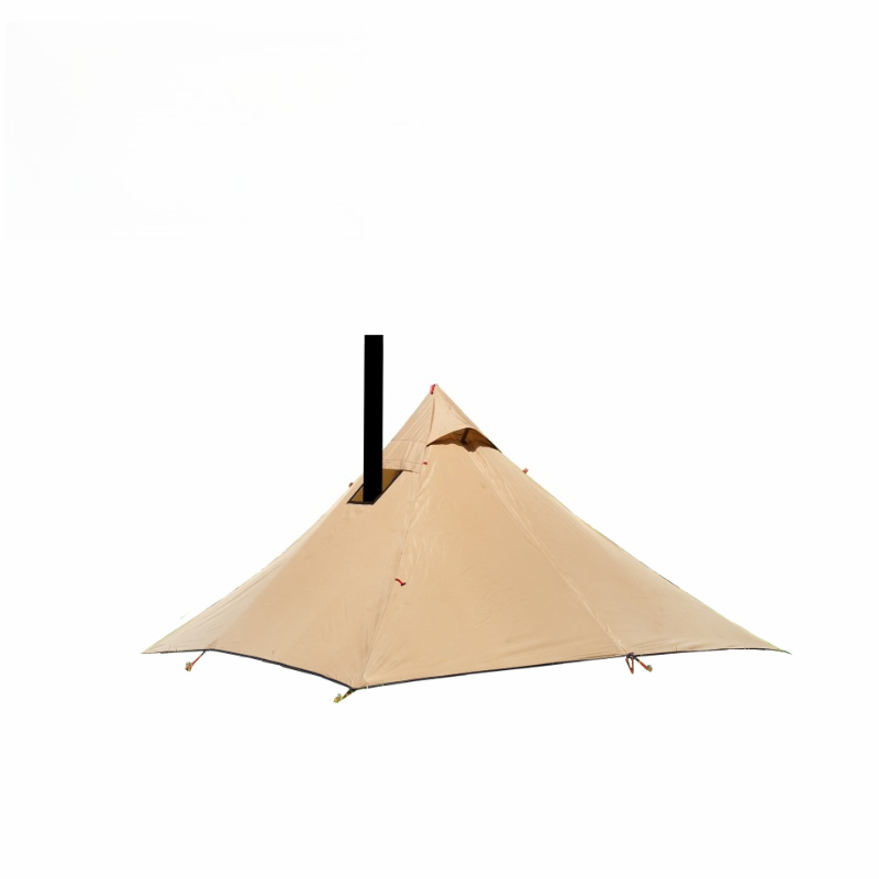 Camping Quad - Палатка-пирамида с четырьмя углами и дымоходом