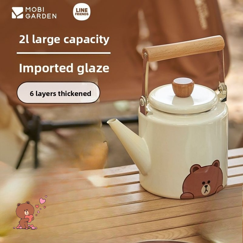 Чайник LINE FRIENDS Brown Cony – обзор и цена Outdoor Camping Korea