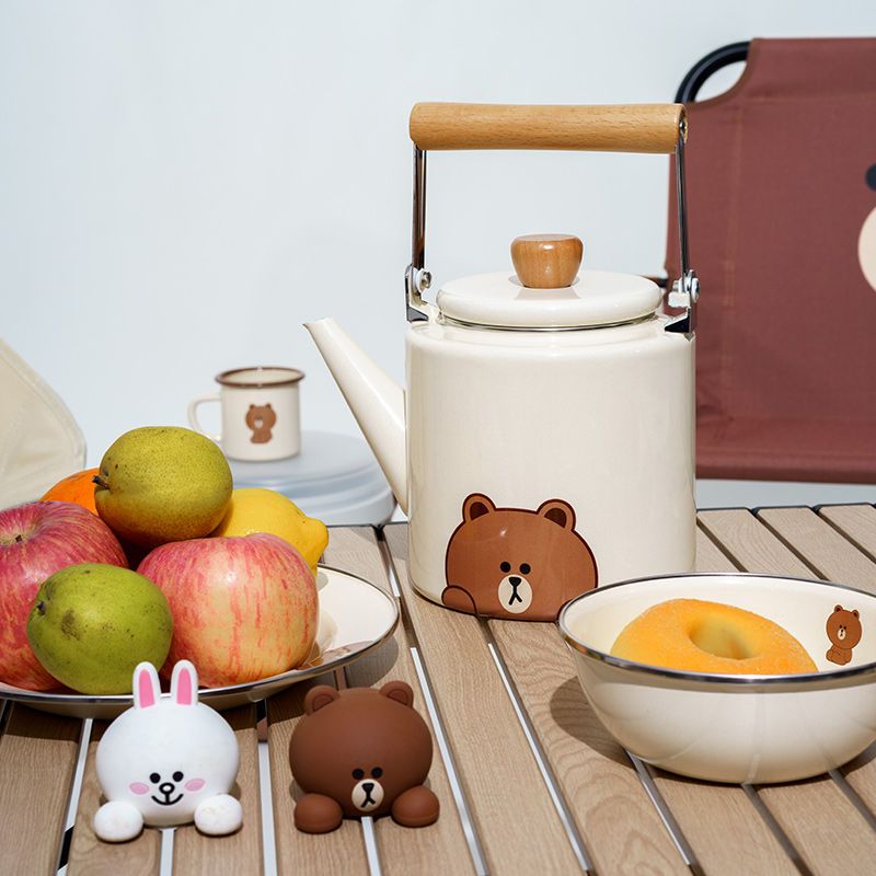 Чайник LINE FRIENDS Brown Cony – обзор и цена Outdoor Camping Korea