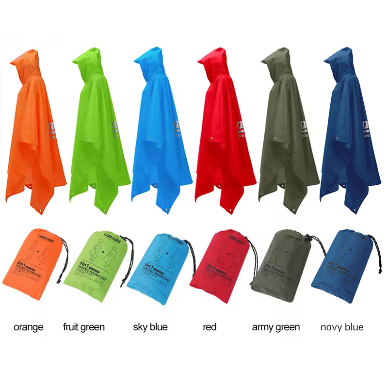 Водонепроницаемый дождевик 3-в – обзор и цена Camping Rain Poncho