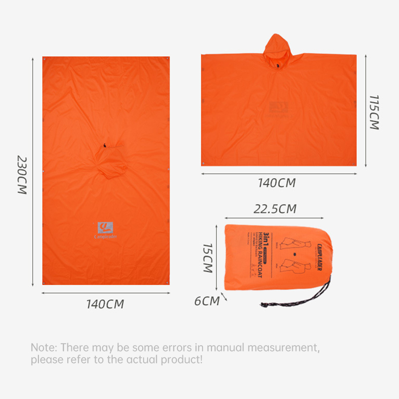 Водонепроницаемый дождевик 3-в – обзор и цена Camping Rain Poncho