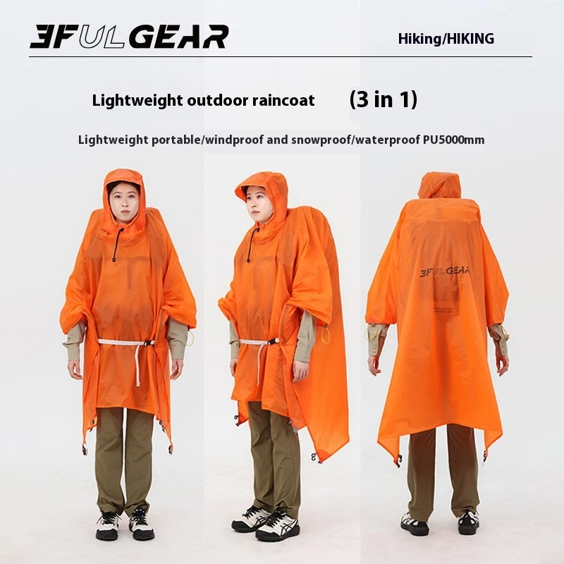 3F UL GEAR Ультралегкий походн – обзор и цена Camping Rain Poncho