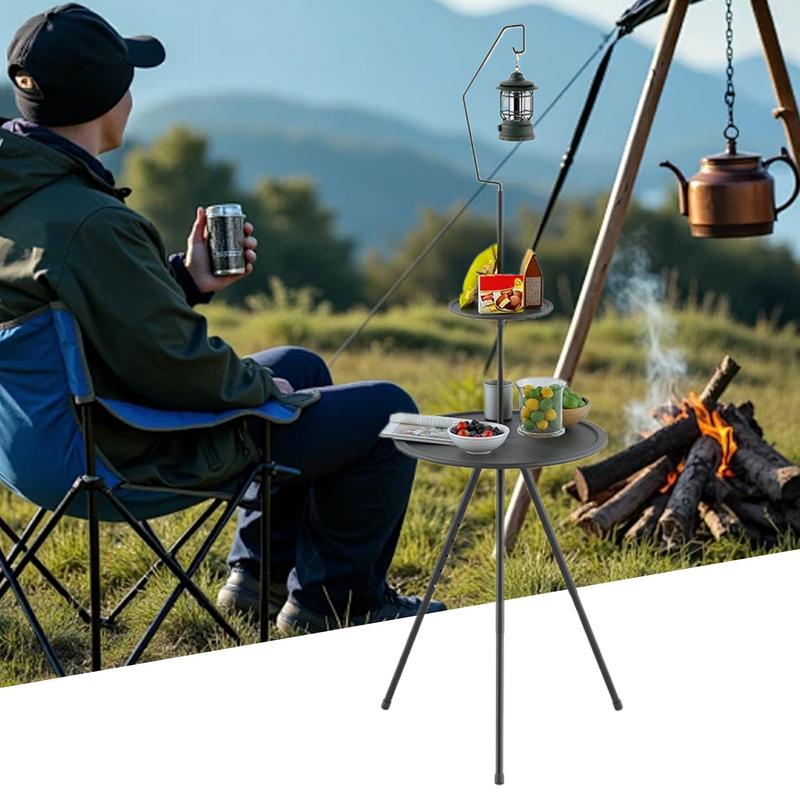 Круглый походный стол, складно – обзор и цена Outdoor Camping Table Foldable