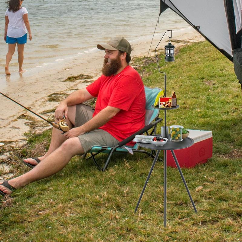 Круглый походный стол, складно – обзор и цена Outdoor Camping Table Foldable