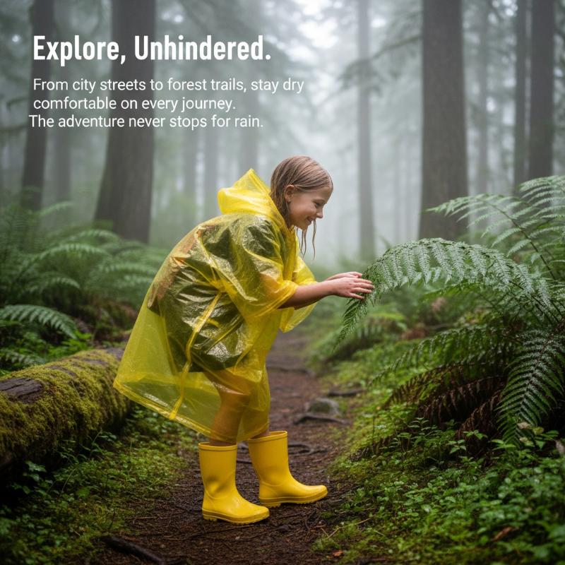 Одноразовый детский дождевик и – обзор и цена Camping Rain Poncho