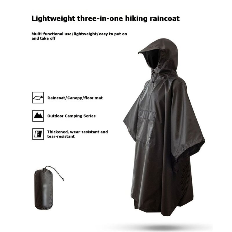 AB34-Дождевик-пончо для активн – обзор и цена Camping Rain Poncho