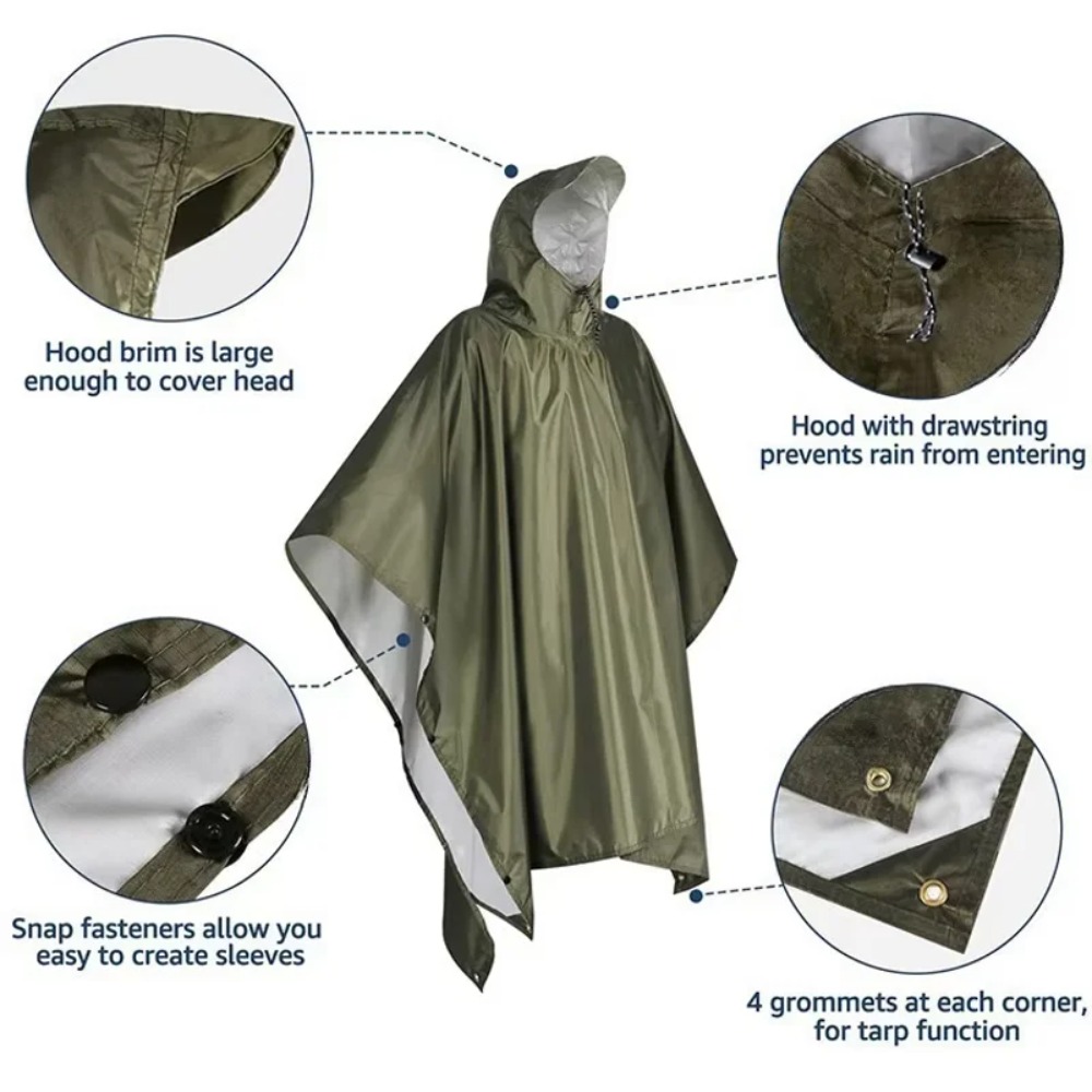 Многофункциональный уличный до – обзор и цена Camping Rain Poncho