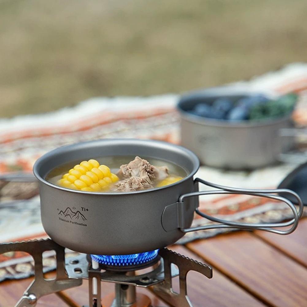 Походная титановая котелка с п – обзор и цена Outdoor Camping Korea