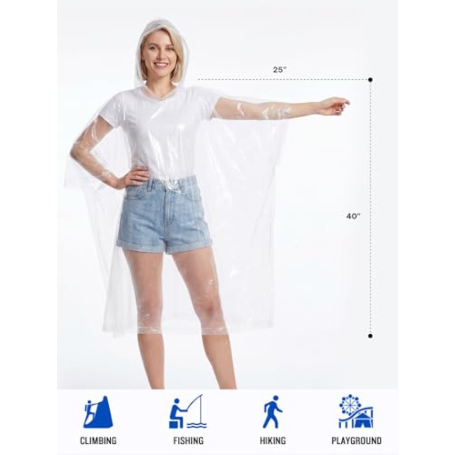Одноразовые дождевики для взро – обзор и цена Camping Rain Poncho
