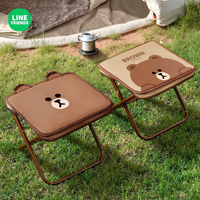Складной стул LINE FRIENDS Bro – обзор и цена Outdoor Camping Korea