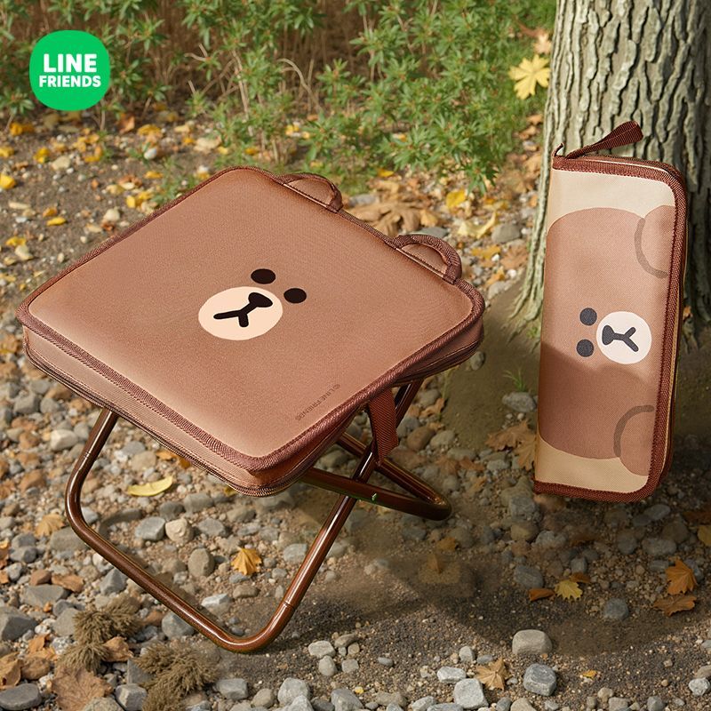 Складной стул LINE FRIENDS Bro – обзор и цена Outdoor Camping Korea