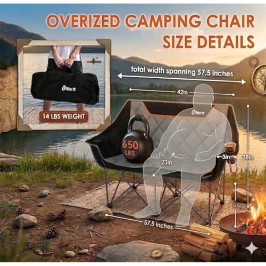 Увеличенное кресло для кемпинг – обзор и цена Camping Quad