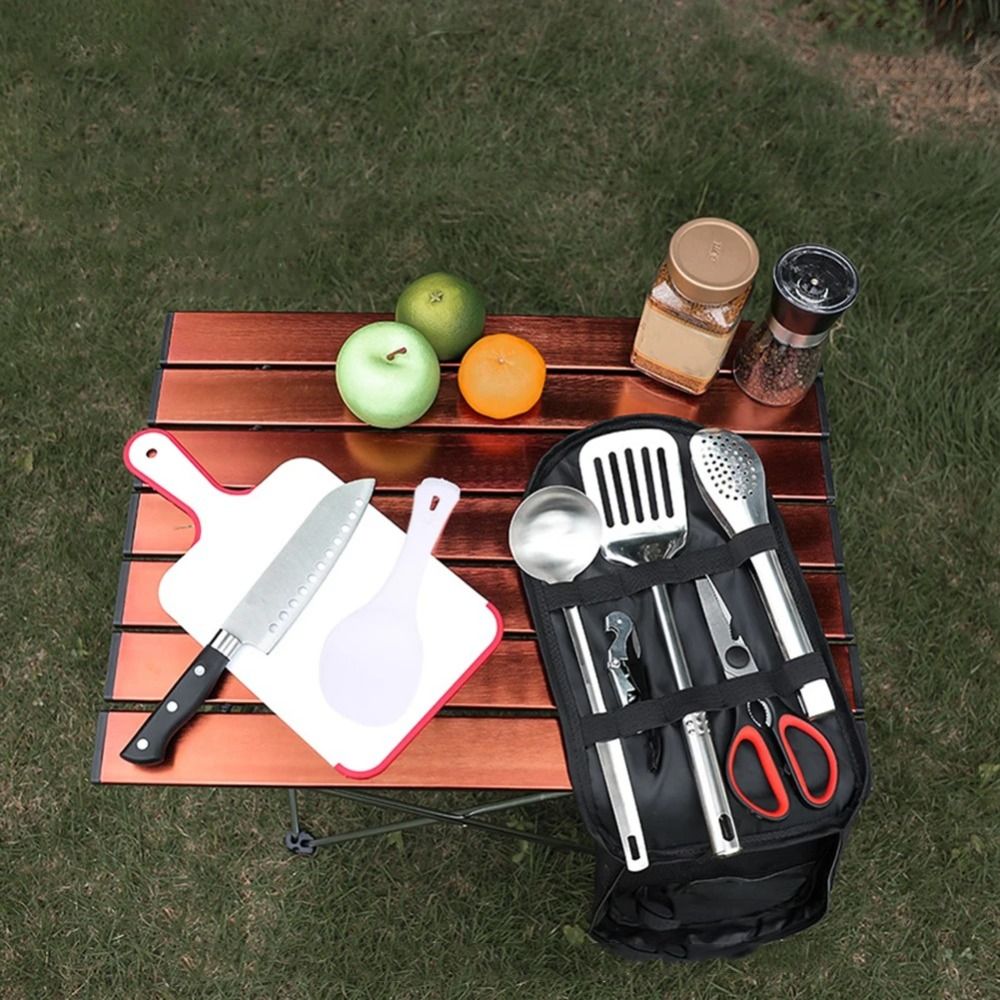2024, набор посуды для пикника – обзор и цена Outdoor Camping Cooking Equipment