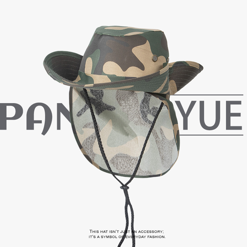 Новая летняя камуфляжная шляпа – обзор и цена Camping Outdoor Quick Drying Sun Neck Protection Cap Hat