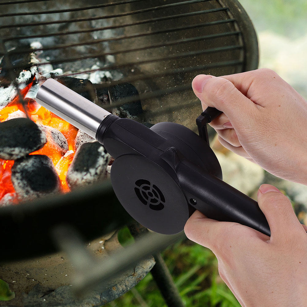 Черный ручной вентилятор для б – обзор и цена Outdoor Camping Cooking Equipment