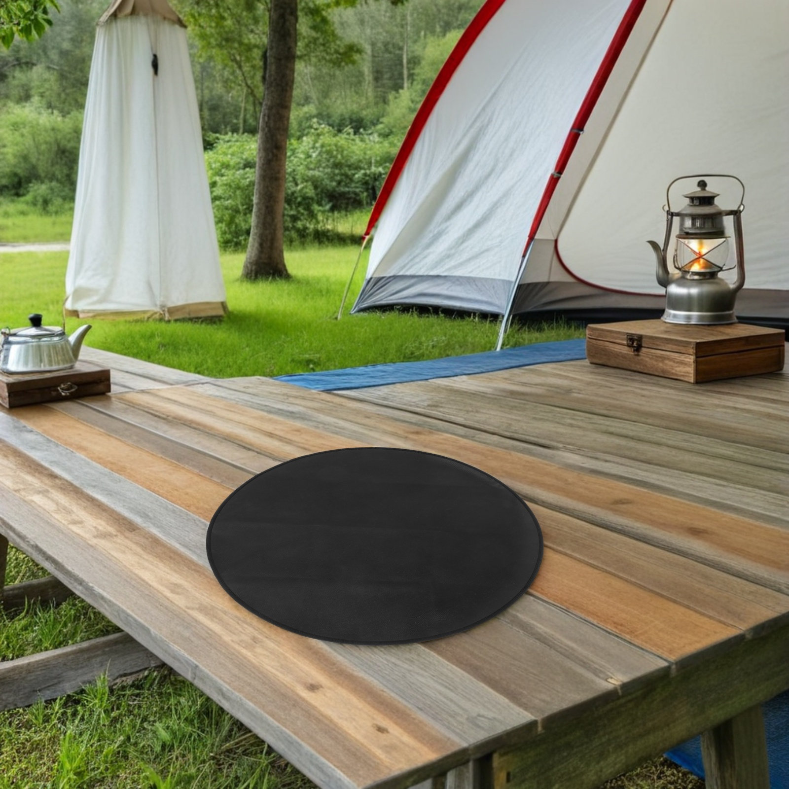 Круглый огнеупорный коврик для – обзор и цена Outdoor Camping Floor Mat