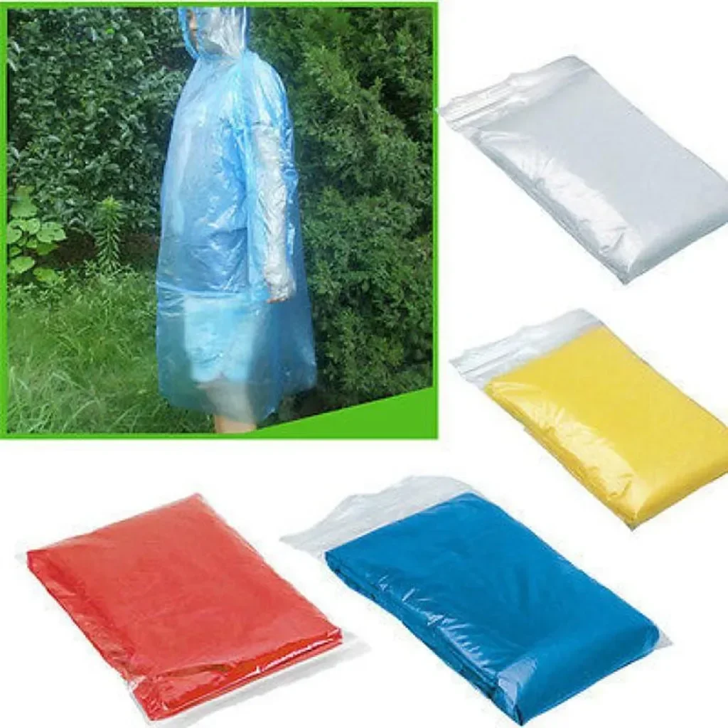 5/10 шт. одноразовый плащ для  – обзор и цена Camping Rain Poncho