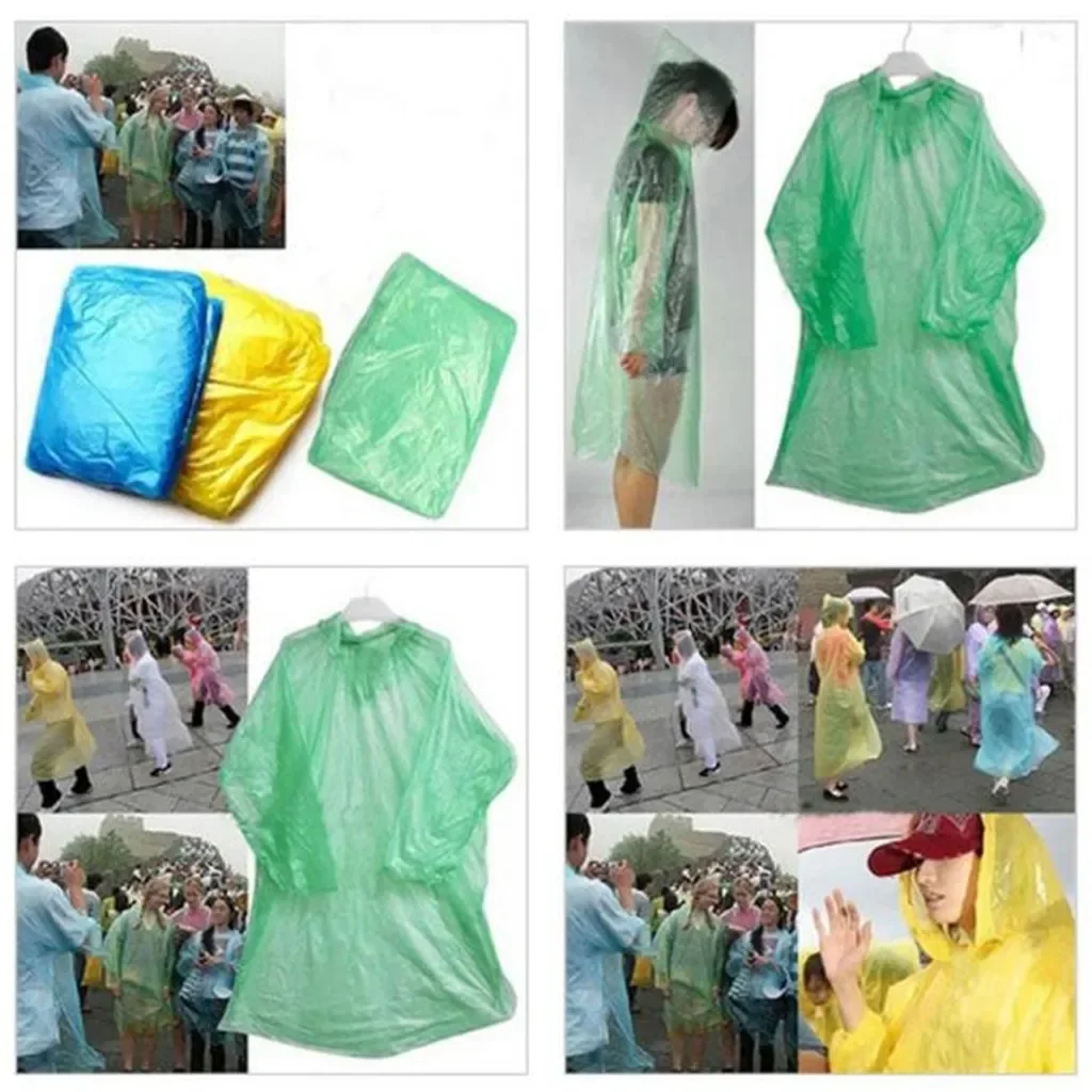 5/10 шт. одноразовый плащ для  – обзор и цена Camping Rain Poncho