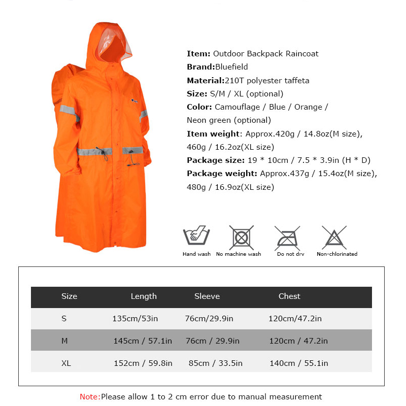 Универсальный светоотражающий  – обзор и цена Camping Rain Poncho