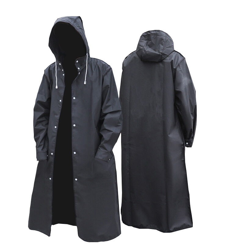 Черный модный водонепроницаемы – обзор и цена Camping Rain Poncho