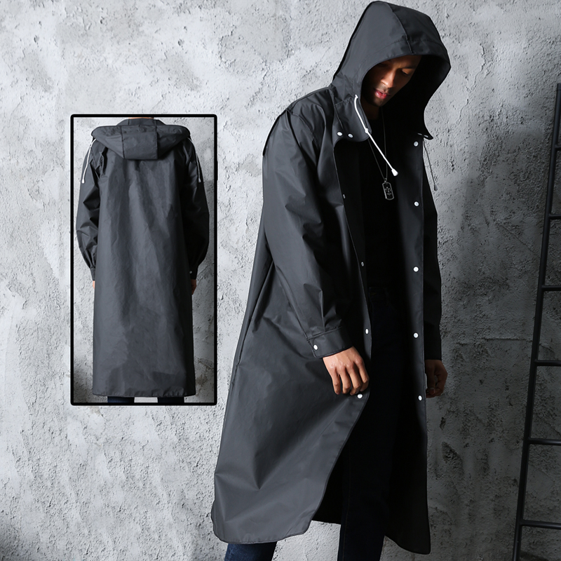 Черный модный водонепроницаемы – обзор и цена Camping Rain Poncho