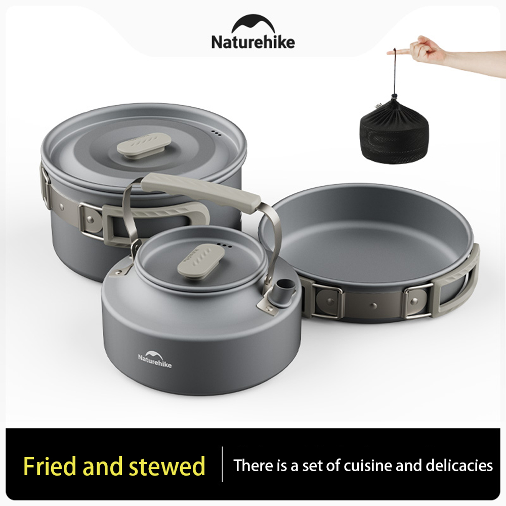 Набор уличных кастрюль Natureh – обзор и цена Outdoor Camping Cooking Equipment